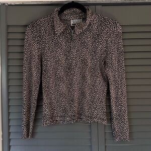 Vintage Emanuelle Leopard Print Top